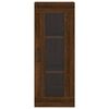 vidaXL Buffet haut Ch&ecirc;ne marron 34,5x34x180 cm Bois d'ing&eacute;nierie