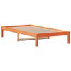 vidaXL Lit de jour sans matelas cire marron 80x200 cm bois pin massif