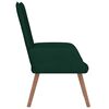 vidaXL Chaise de relaxation Vert foncé Velours