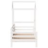 vidaXL Lit de jour avec toit sans matelas blanc 90x200 cm bois massif