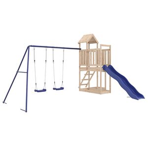 vidaXL Aire de jeux d'ext&eacute;rieur bois de pin massif