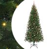 vidaXL Sapin de No&euml;l artificiel avec 300 LED Vert 210 cm PE et PVC