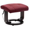 vidaXL Fauteuil de massage TV inclinable rouge bordeaux similicuir
