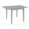 vidaXL Mobilier de salle &agrave; manger 5 pcs MDF Gris