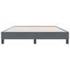 vidaXL Cadre de lit sans matelas gris fonc&eacute; 160x220 cm velours