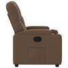vidaXL Fauteuil inclinable Marron Tissu