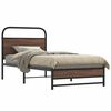 vidaXL Cadre de lit sans matelas 100x200 cm ch&ecirc;ne marron