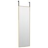 vidaXL Miroir de porte Dor&eacute; 30x100 cm Verre et aluminium