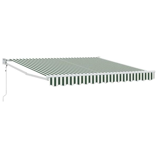 vidaXL Auvent Vert et blanc 300 x 250 x 165 cm Polyester
