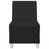 vidaXL Unit&eacute; de Sofa Modulaire Sans Accoudoirs 2 pcs Noir