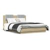 vidaXL Cadre de lit sans matelas ch&ecirc;ne sonoma 140x190 cm