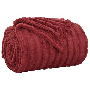 vidaXL plaid Bordeaux 240 x 220 cm 1.66 kg Polaire