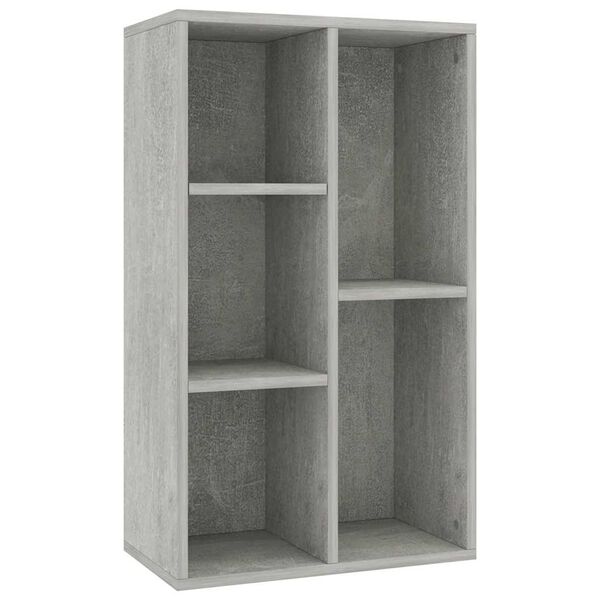 vidaXL Bibliothèque/Buffet Gris béton 50x25x80 cm Bois d’ingénierie