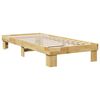 vidaXL Cadre de lit sans matelas 80x200 cm bois massif de ch&ecirc;ne