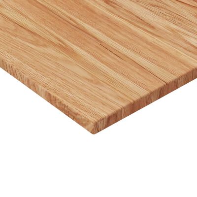 vidaXL Dessus de table carré Marron clair70x70x1,5cm Bois chêne traité