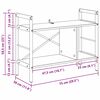 vidaXL &Eacute;tag&egrave;re Ch&ecirc;ne Sonoma 75 x 30 x 58,5 cm Bois d'ing&eacute;nierie