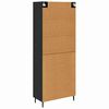 vidaXL Haut Armoire avec tiroir 2 pcs Ch&ecirc;ne noir Bois d'ing&eacute;nierie