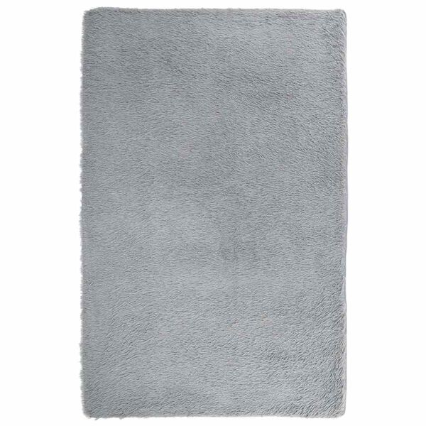 vidaXL Tapis Shaggy &agrave; poils longs NAVARRA gris clair 130x200 cm