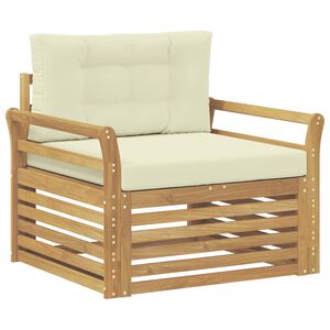 vidaXL Canap&eacute; d&rsquo;ext&eacute;rieur Polyester Blanc