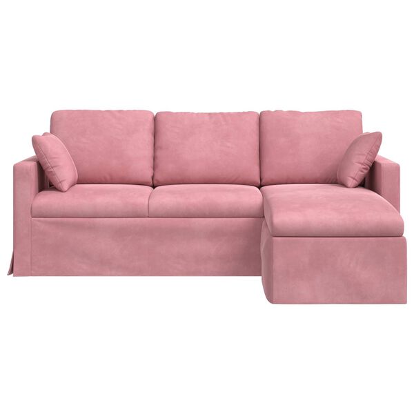 vidaXL Canap&eacute; Rose Dimensions globales: 198 x 134 x 80 cm (l x P x H)