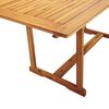 vidaXL Ensemble &agrave; manger de jardin 5pcs bois d'acacia solide textil&egrave;ne