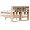 vidaXL Lit biblioth&egrave;que sans matelas 150x200 cm bois massif de pin