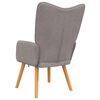 vidaXL Chaise de relaxation Taupe Tissu
