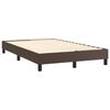 vidaXL Sommier &agrave; lattes de lit avec matelas et LED Marron 120x200 cm
