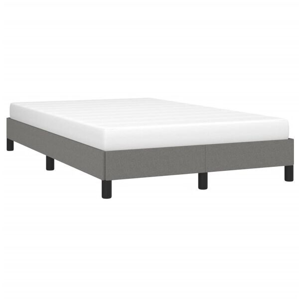 vidaXL Cadre de lit sans matelas gris fonc&eacute; 120x200 cm tissu