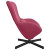 vidaXL Fauteuil &oelig;uf Bordeaux 63 x 73 x 90 cm Velours