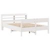 vidaXL Cadre de lit sans matelas blanc 140x200 cm bois de pin massif