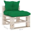 vidaXL Salon palette de jardin 5 pcs avec coussins bois de pin