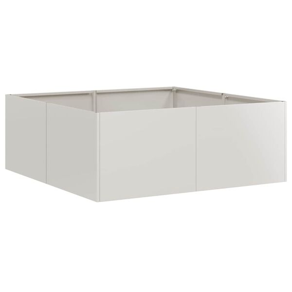vidaXL Jardinière 80x80x30 cm acier inoxydable