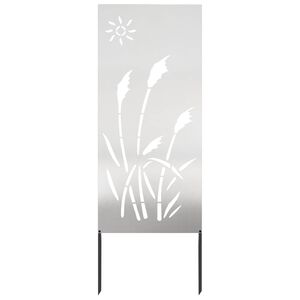 vidaXL &Eacute;cran de confidentialit&eacute; de jardin Fretwork Argent&eacute; 50 x 140 cm
