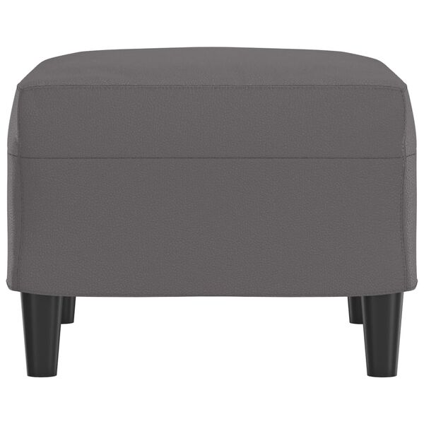 vidaXL Repose-pied Gris 60x50x41 cm Similicuir