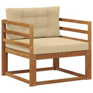 vidaXL Sofa de milieu ext&eacute;rieur Bois d'Acacia Massif Naturel