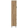 vidaXL Haut Armoire avec tiroir Ch&ecirc;ne artisanal 34,5 x 34 x 180 cm