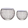 vidaXL Tables basses 2 pcs Dor&eacute;