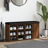 vidaXL Banc &agrave; chaussures ch&ecirc;ne marron 102x32x50 cm bois d'ing&eacute;nierie