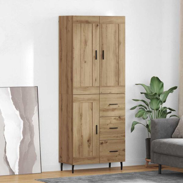 vidaXL Haut Armoire 2 pcs Ch&ecirc;ne artisanal Bois d'ing&eacute;nierie