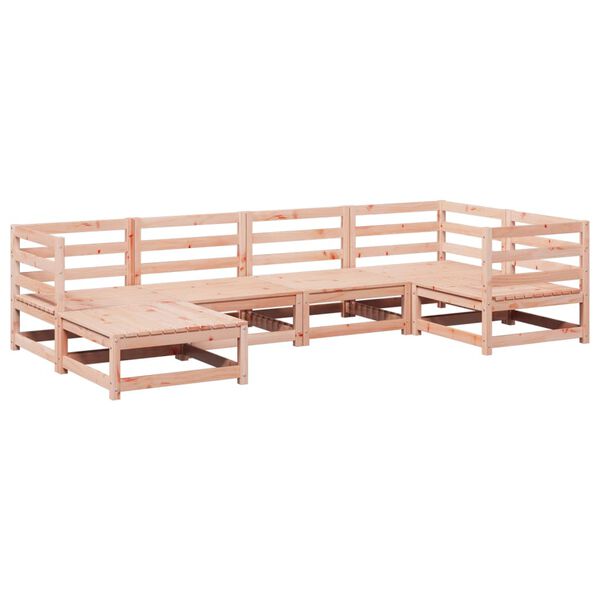 vidaXL Salon de jardin 6 pcs bois massif sapin de douglas