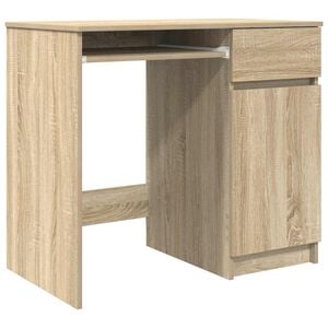 vidaXL Bureau ch&ecirc;ne Sonoma 86x49x76 cm bois d'ing&eacute;nierie