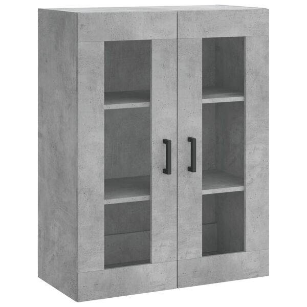 vidaXL Armoire murale gris b&eacute;ton 69,5x34x90 cm