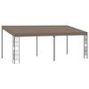 vidaXL Belv&eacute;d&egrave;re mural 6x3 m Taupe Tissu