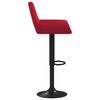 vidaXL Tabourets de bar lot de 2 rouge bordeaux velours