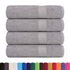 vidaXL Serviettes de bain FROGN 4 pcs gris 100x150 cm 360 g/m²