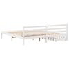 vidaXL Cadre de lit sans matelas blanc 180x200 cm bois massif de pin