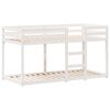 vidaXL Lit superposé sans matelas blanc 75x190 cm bois de pin massif