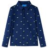 Chemise pour enfants bleu marine 116