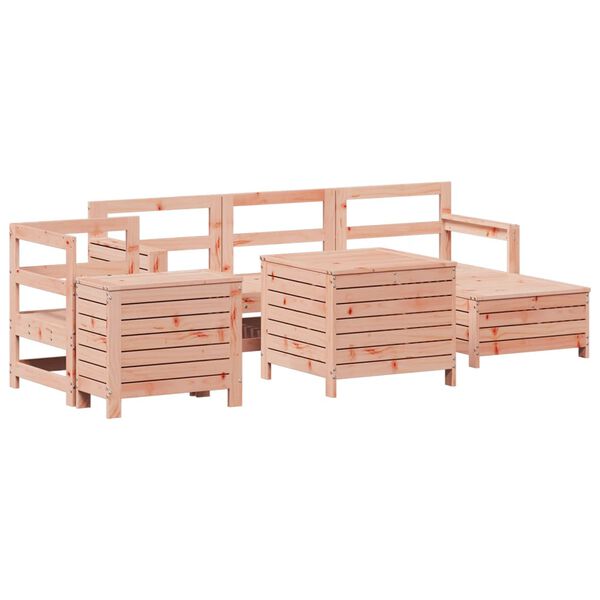 vidaXL Salon de jardin 7 pcs bois massif sapin de douglas